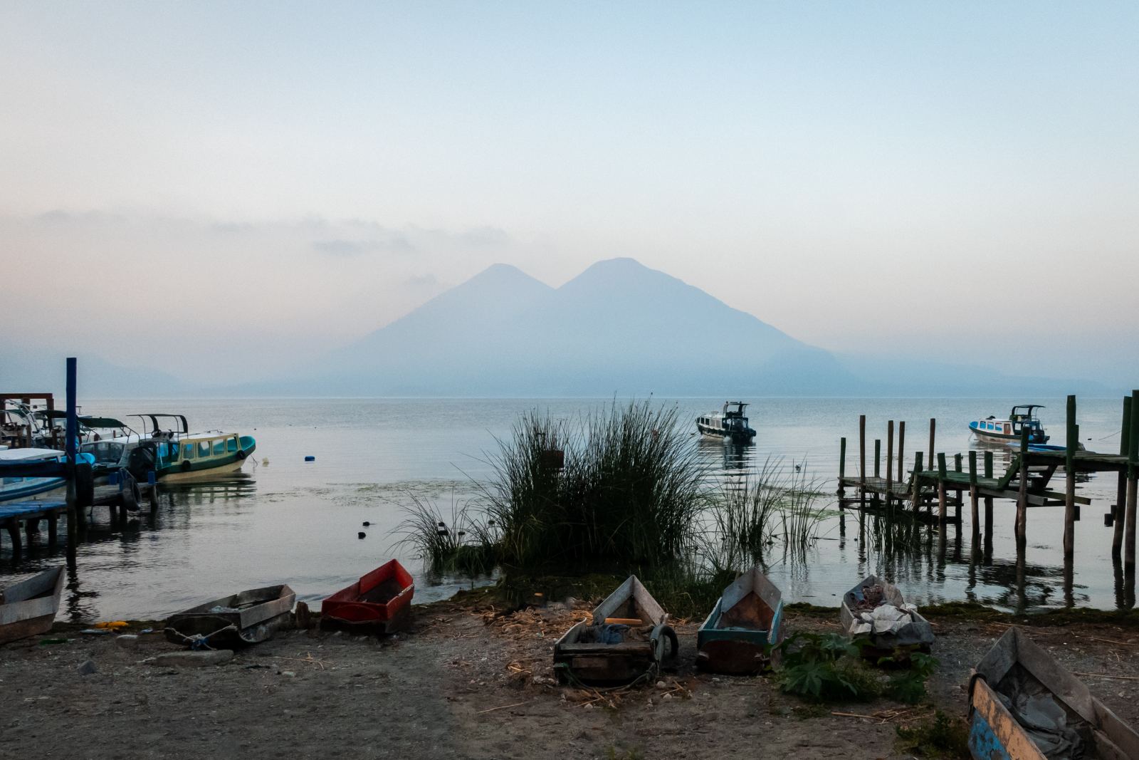 Lake Atitlán at sunrise